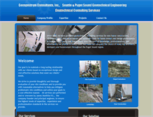 Tablet Screenshot of geospectrumconsultants.com